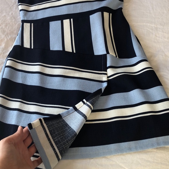J.O.A. Blue and White Striped Dress - Picture 3 of 7
